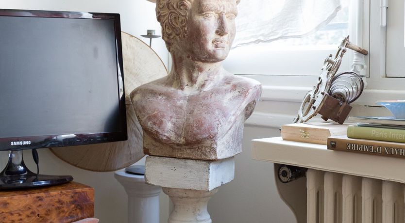 Photo of Louis and Robot