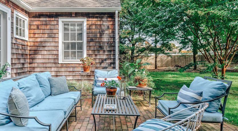 Photo of Sunflowers & Wisteria