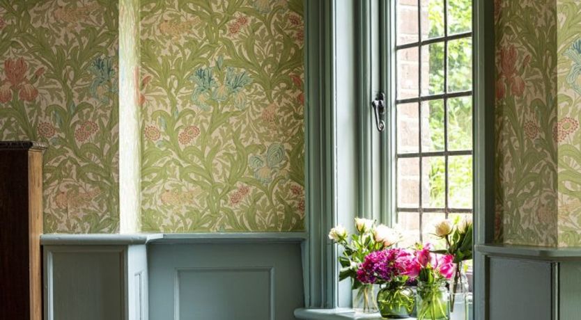 Photo of Hollyhocks By The Sea