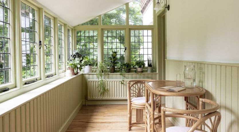 Photo of Hollyhocks By The Sea