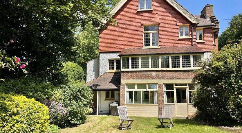 Photo of Hollyhocks By The Sea