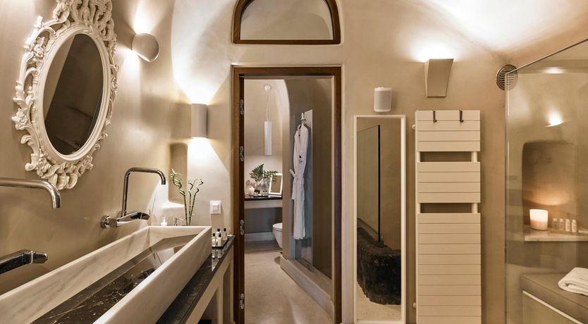 Photo of Blue Domes & Bougainvillaea