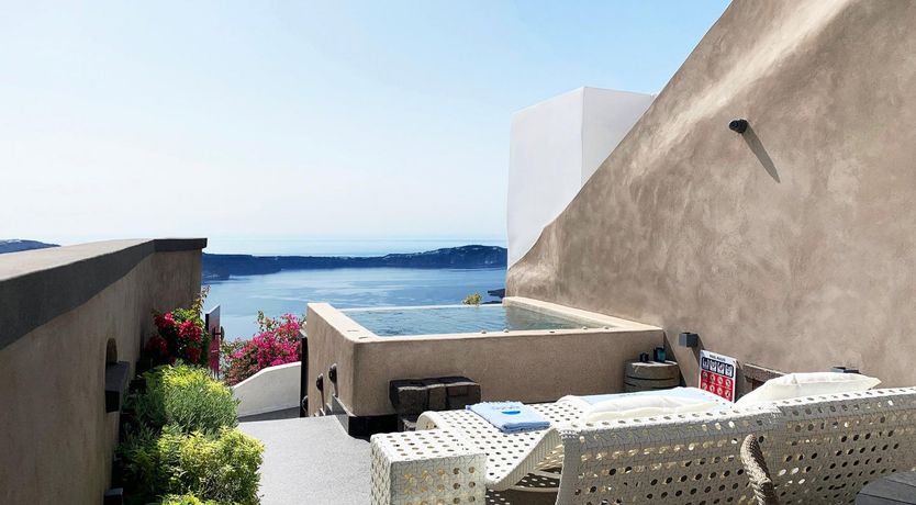 Photo of Blue Domes & Bougainvillaea