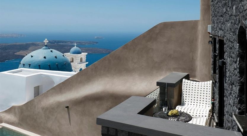 Photo of Blue Domes & Bougainvillaea