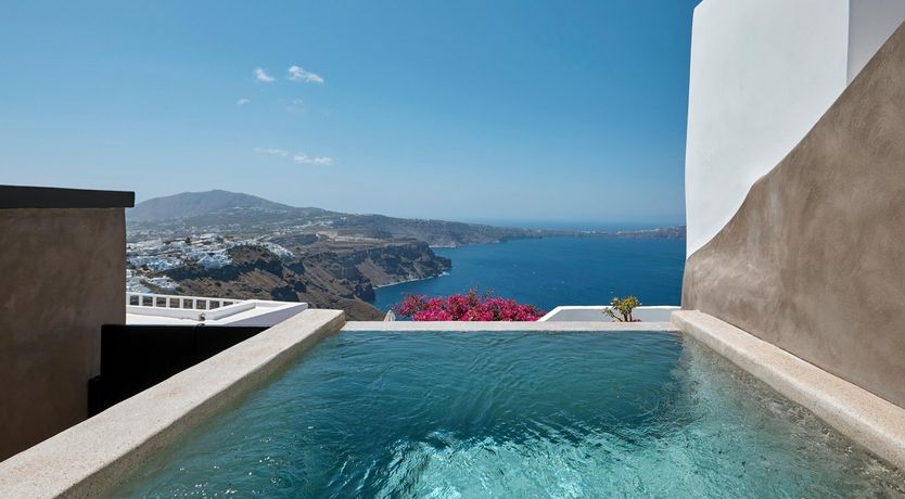 Photo of Blue Domes & Bougainvillaea