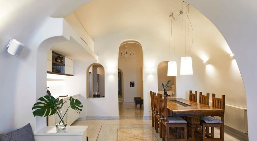 Photo of Blue Domes & Bougainvillaea