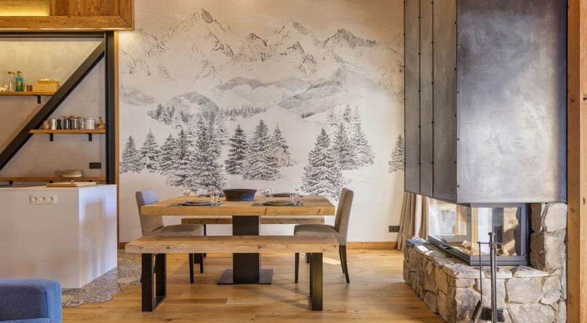 Photo of Snowflakes & Pines