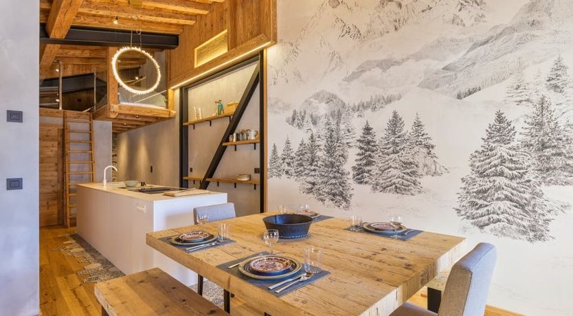 Photo of Snowflakes & Pines