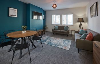 Cloaked In Teal Apartment