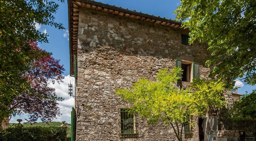 Photo of Brick & Green Shutters