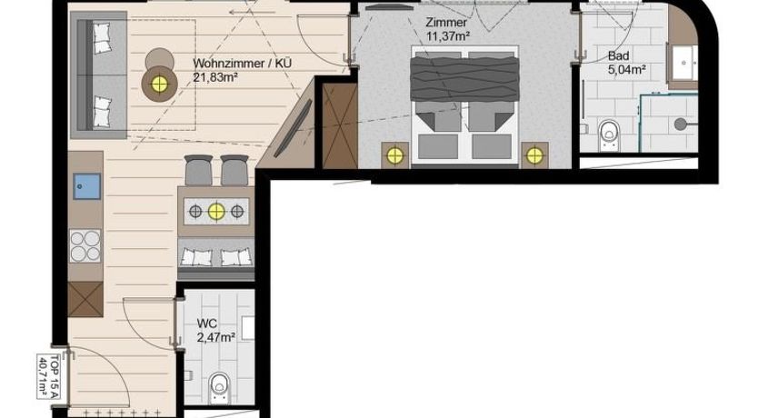 Photo of mit 1 Schlafzimmer