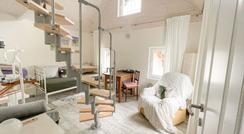 Photo of tiny lavender house