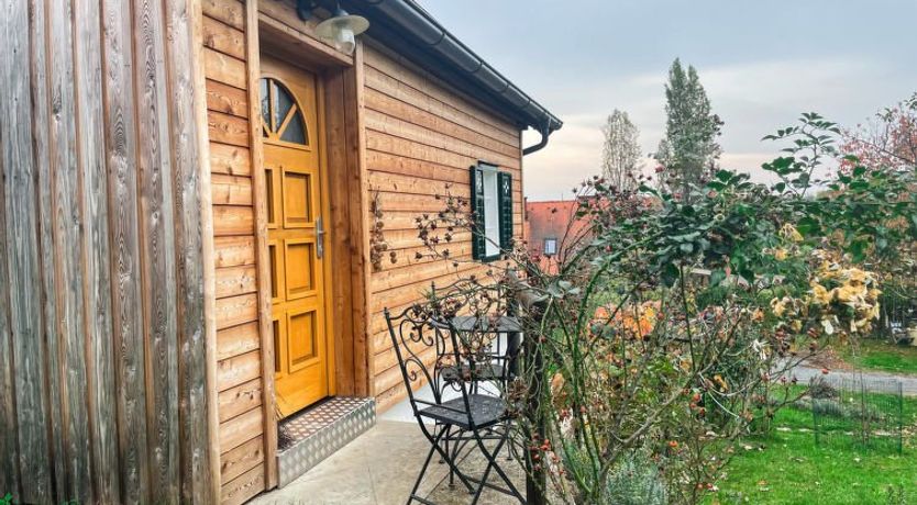 Photo of tiny lavender house