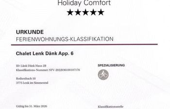 Chalet Lenk Dänk App. 6 Holiday Home