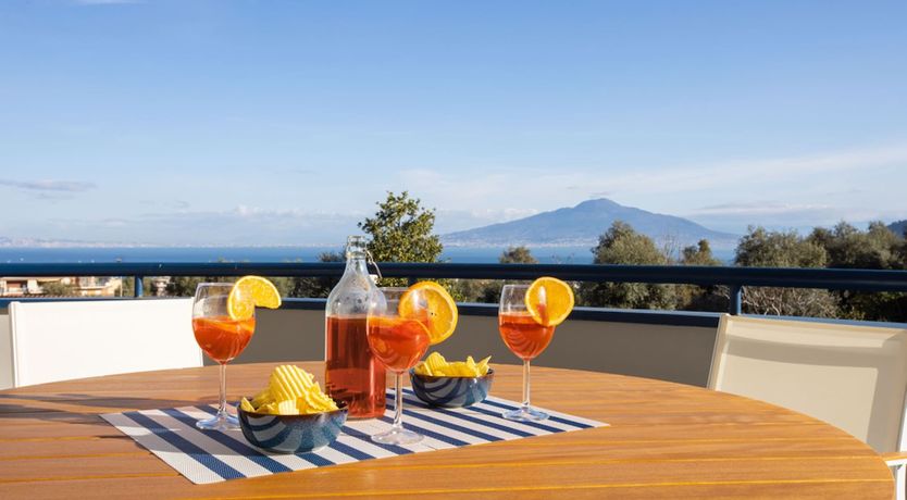 Photo of Vesuvius on the Horizon