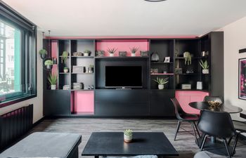 Neon on Neon Apartment