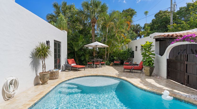 Photo of Blue Water & Palm Trees