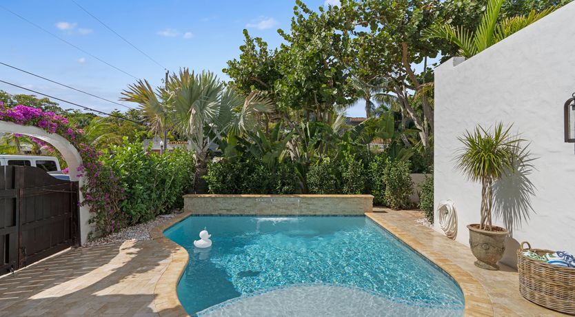 Photo of Blue Water & Palm Trees