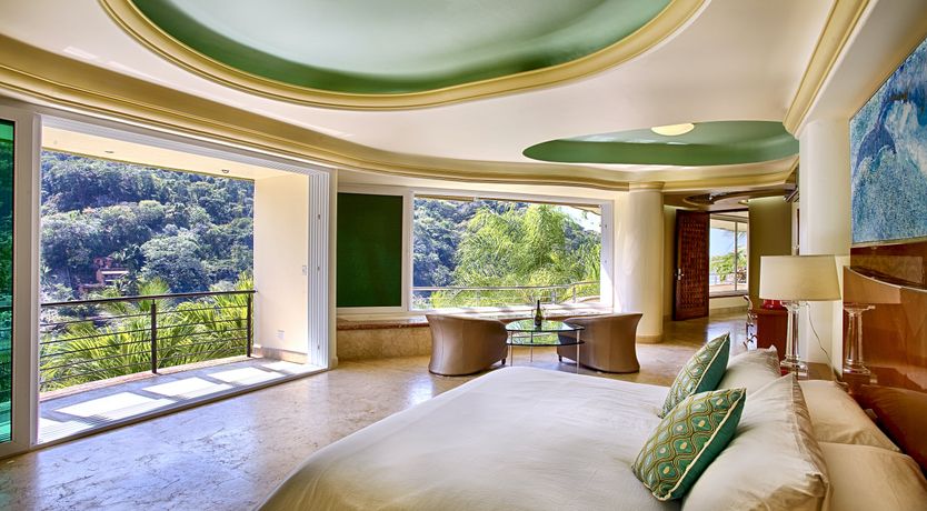 Photo of Waterfalls and Palm Trees