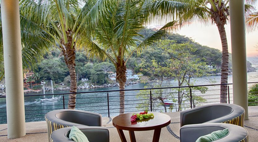 Photo of Waterfalls and Palm Trees