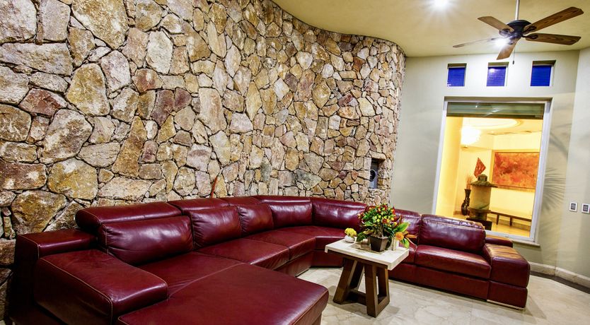 Photo of Waterfalls and Palm Trees