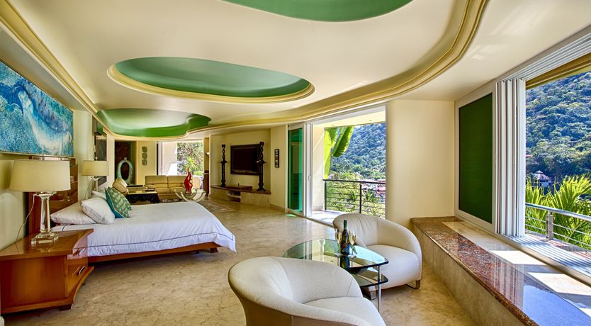 Photo of Waterfalls and Palm Trees