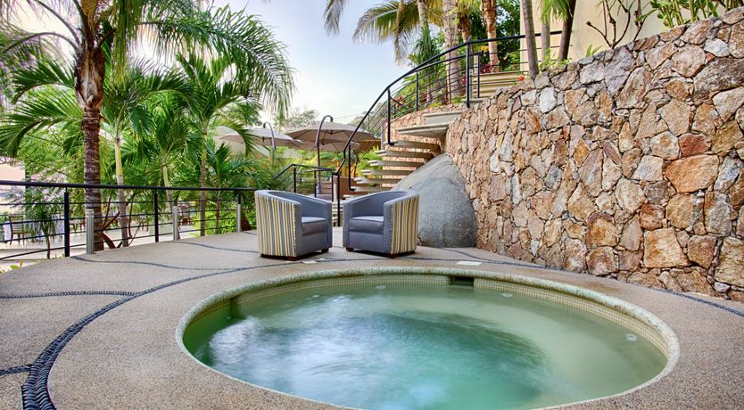 Photo of Waterfalls and Palm Trees