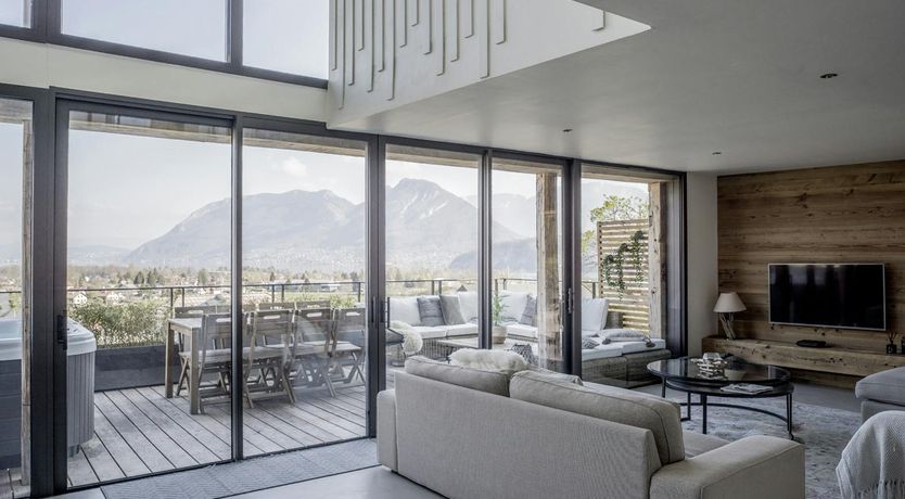 Photo of Moon Above Mountains