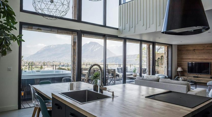 Photo of Moon Above Mountains