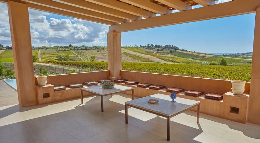 Photo of Sunset Over Vineyards