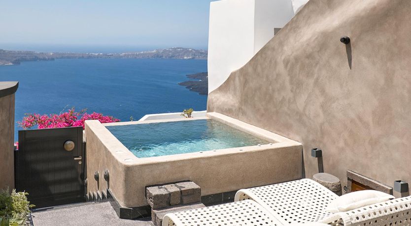 Photo of Blue Domes & Bougainvillaea