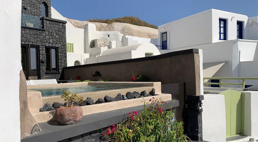 Photo of Blue Domes & Bougainvillaea